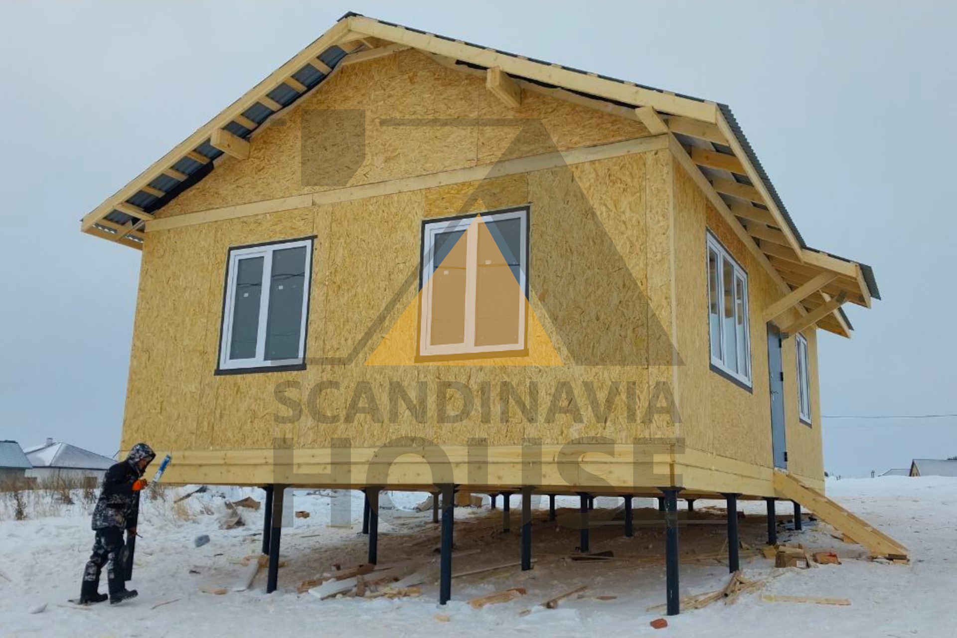 Одноэтажный дом из СИП панелей до 100 кв.м Татарстан цена